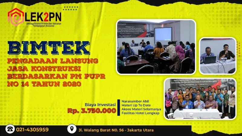 BIMTEK-PENGADAAN-LANSUNG-JASA-KONSTRUKSI-BERDASARKAN-PM-PUPR-NO-14-TAHUN-2020 BIMTEK PENGADAAN LANSUNG JASA KONSTRUKSI BERDASARKAN PM PUPR NO 14 TAHUN 2020