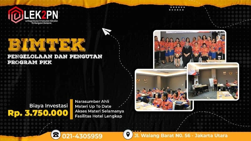 BIMTEK PENGELOLAAN DAN PENGUTAN PROGRAM PKK