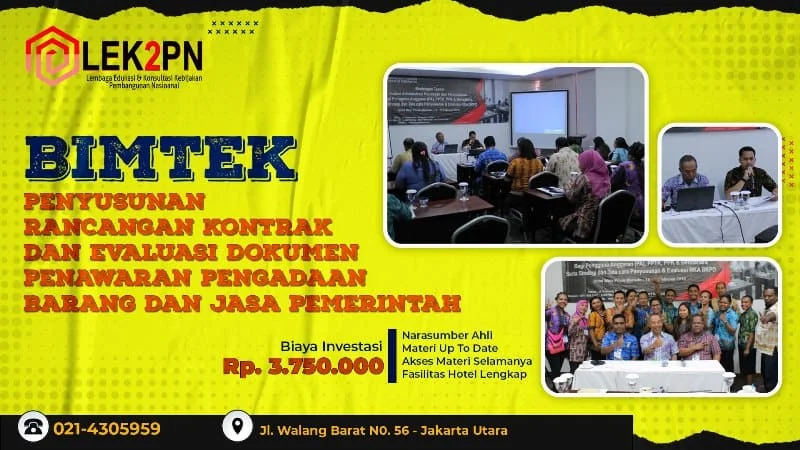 BIMTEK-PENYUSUNAN-RANCANGAN-KONTRAK-DAN-EVALUASI-DOKUMEN-PENAWARAN-PENGADAAN-BARANG-DAN-JASA-PEMERINTAH BIMTEK PENYUSUNAN RANCANGAN KONTRAK DAN EVALUASI DOKUMEN PENAWARAN PENGADAAN BARANG DAN JASA PEMERINTAH