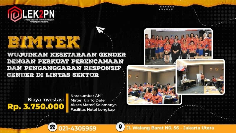 BIMTEK WUJUDKAN KESETARAAN GENDER DENGAN PERKUAT PERENCANAAN DAN PENGANGGARAN RESPONSIF GENDER DI LINTAS SEKTOR