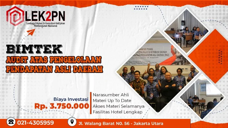 BIMTEK AUDIT ATAS PENGELOLAAN PENDAPATAN ASLI DAERAH