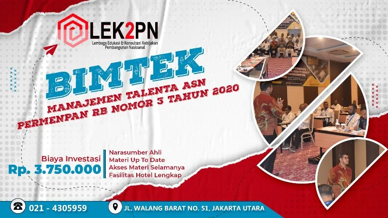 BIMTEK MANAJEMEN TALENTA ASN PERMENPAN RB NOMOR 3 TAHUN 2020