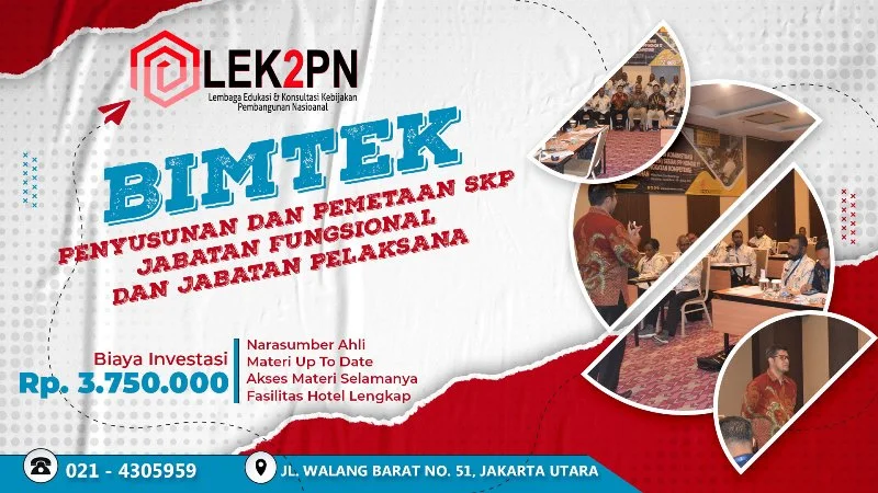 BIMTEK PENYUSUNAN DAN PEMETAAN SKP JABATAN FUNGSIONAL DAN JABATAN PELAKSANA