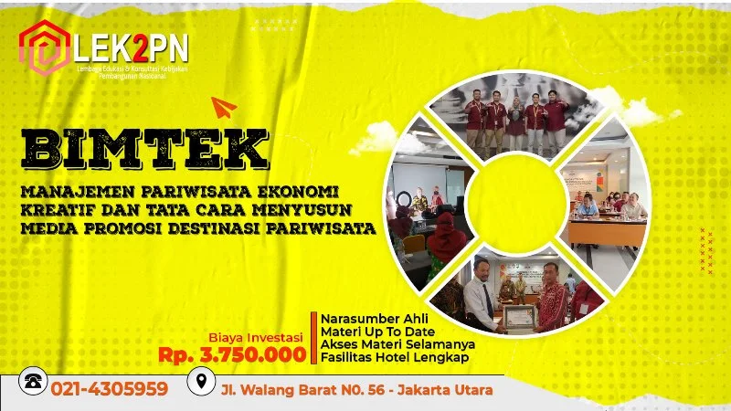 BIMTEK MANAJEMEN PARIWISATA EKONOMI KREATIF DAN TATA CARA MENYUSUN MEDIA PROMOSI DESTINASI PARIWISATA