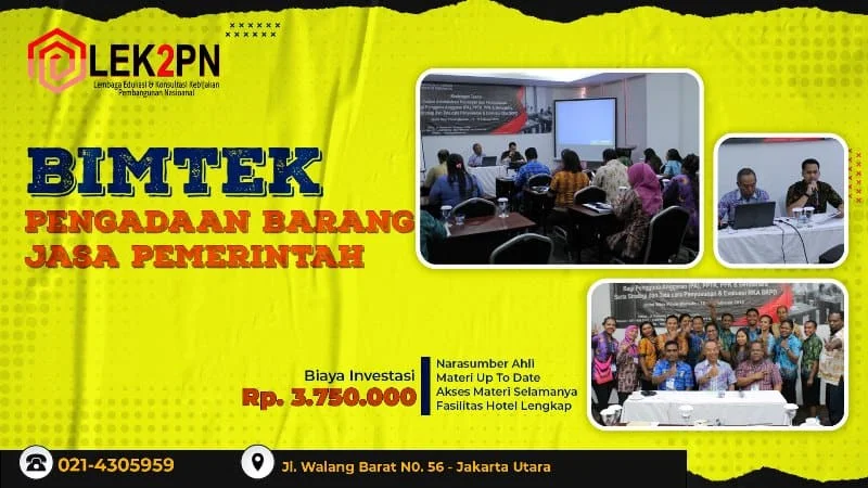 BIMTEK-PENGADAAN-BARANG-JASA JADWAL BIMTEK PENGADAAN BARANG/JASA PEMERINTAH TAHUN 2023