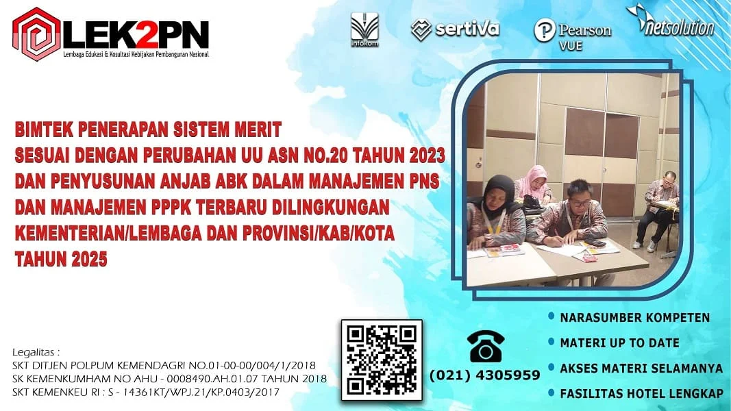 BIMTEK-PENERAPAN-SISTEM-MERIT-SESUAI-DENGAN-PERUBAHAN-UU-ASN-NO.20-TAHUN-2023-DAN-PENYUSUNAN-ANJAB-ABK-DALAM-MANAJEMEN-PNS-DAN-MANAJEMEN-PPPK-TERBARU-DILINGKUNGAN-KEMENTERIAN Bimtek Penerapan Sistem Merit Sesuai Dengan Perubahan UU ASN NO.20 Tahun 2023 dan Penyusunan Anjab ABK Dalam Manajemen PNS dan Manajemen PPPK Terbaru Dilingkungan Kementerian/Lembaga dan Provinsi/Kab/Kota Tahun 2025