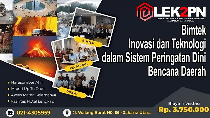 Bimtek Inovasi dan Teknologi dalam Sistem Peringatan Dini Bencana Daerah Bimtek Inovasi dan Teknologi dalam Sistem Peringatan Dini Bencana Daerah