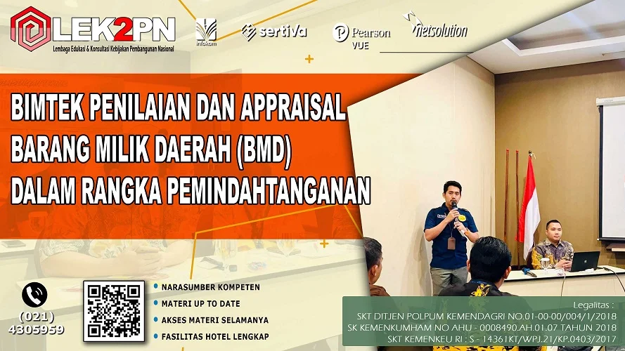 Bimtek Penilaian dan Appraisal Barang Milik Daerah (BMD) dalam Rangka Pemindahtanganan