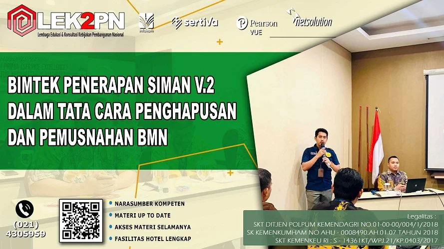 Bimtek Penerapan SIMAN-V.2 dalam Tata Cara Penghapusan dan Pemusnahan BMN Bimtek Penerapan SIMAN-V.2 dalam Tata Cara Penghapusan dan Pemusnahan BMN