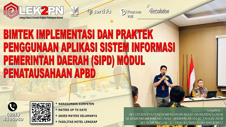 Bimtek Implementasi dan Praktek Penggunaan Aplikasi Sistem Informasi Pemerintah Daerah (SIPD) Modul Penatausahaan APBD