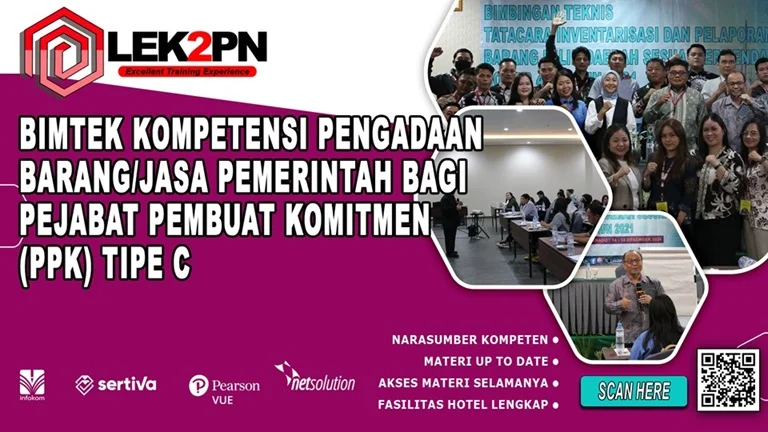 BIMTEK KOMPETENSI PENGADAAN BARANG JASA PEMERINTAH BAGI PEJABAT PEMBUAT KOMITMEN (PPK) TIPE C BIMTEK KOMPETENSI PENGADAAN BARANG/JASA PEMERINTAH BAGI PEJABAT PEMBUAT KOMITMEN (PPK) TIPE C