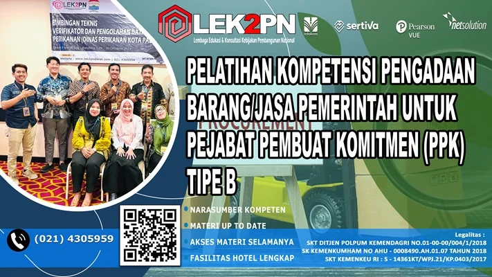 Pelatihan Kompetensi PPK Tipe B Pelatihan Kompetensi PPK Tipe B