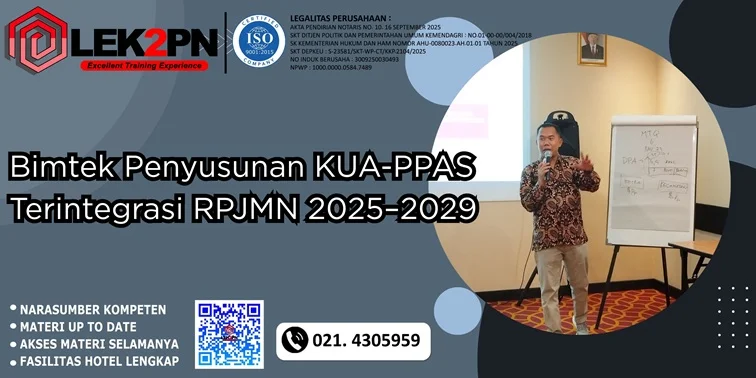 Bimtek Penyusunan RKPD Tahun 2026 Berdasarkan Permendagri No. 10 Tahun 2025 Bimtek Penyusunan KUA-PPAS Terintegrasi RPJMN 2025–2029