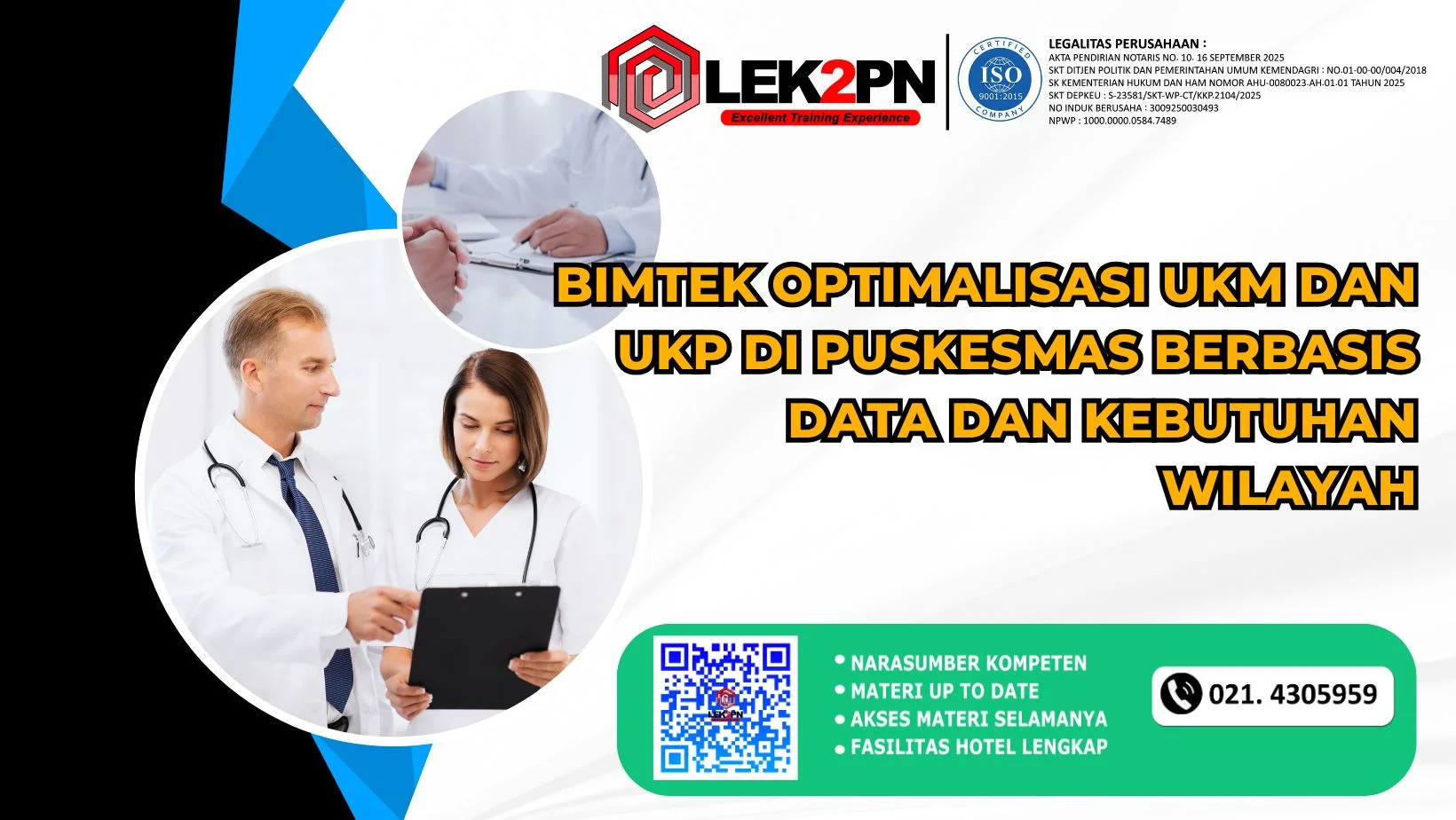 BIMTEK OPTIMALISASI UKM DAN UKP DI PUSKESMAS BERBASIS DATA DAN KEBUTUHAN WILAYAH