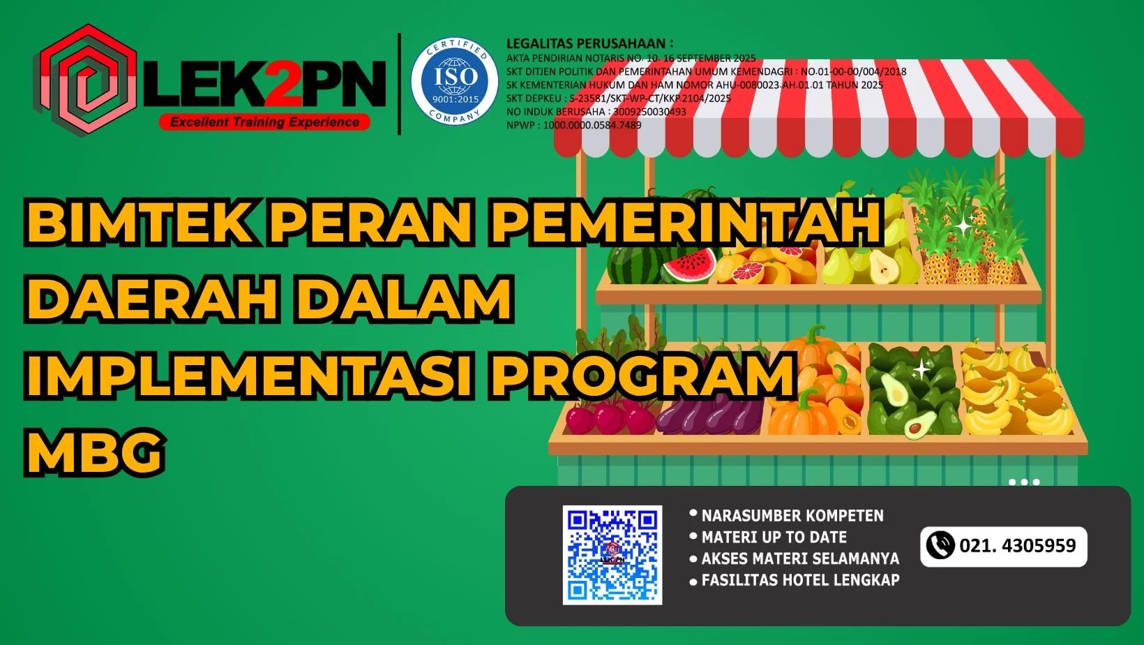 BIMTEK PERAN PEMERINTAH DAERAH DALAM IMPLEMENTASI PROGRAM MBG