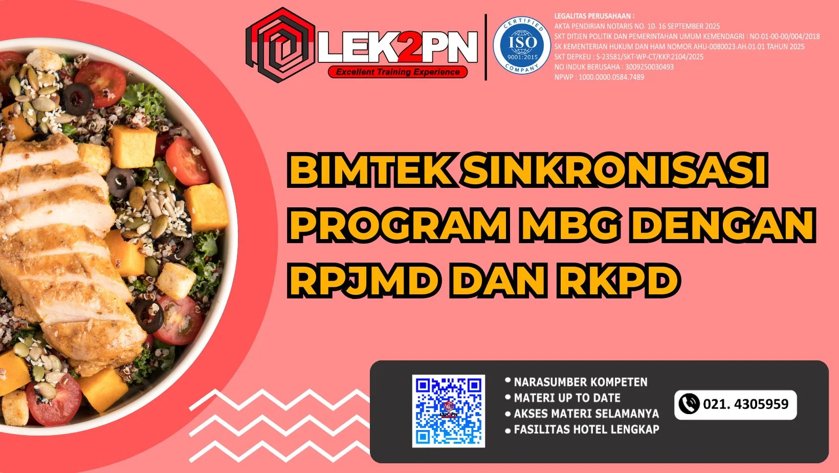 BIMTEK SINKRONISASI PROGRAM MBG DENGAN RPJMD DAN RKPD (2026)