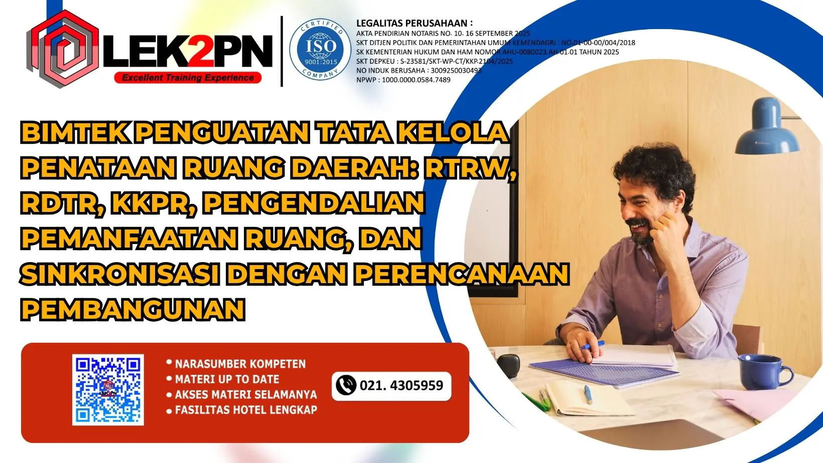 Bimtek Penguatan Tata Kelola Penataan Ruang Daerah: RTRW, RDTR, KKPR, Pengendalian Pemanfaatan Ruang, dan Sinkronisasi dengan Perencanaan Pembangunan