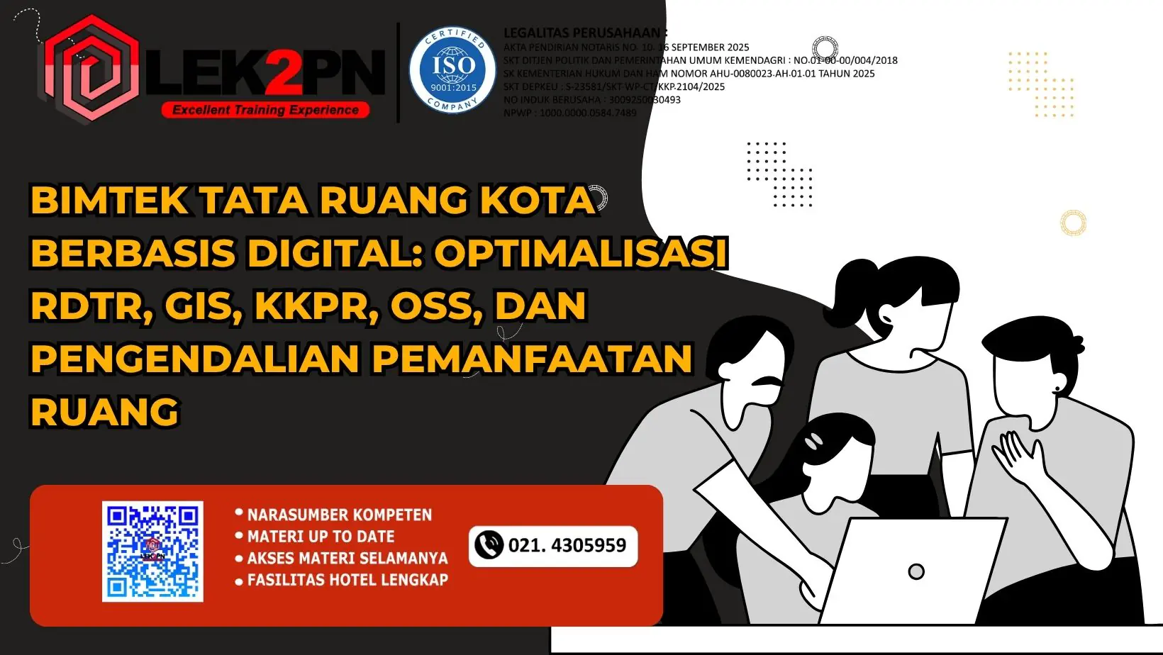 Bimtek Tata Ruang Kota Berbasis Digital: Optimalisasi RDTR, GIS, KKPR, OSS, dan Pengendalian Pemanfaatan Ruang