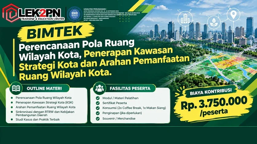 Bimtek-Perencanaan-Pola-Ruang-Wilayah-Kota,-Penerapan-Kawasan-Strategi-Kota-dan-Arahan-Pemanfaatan-Ruang-Wilayah-Kota BIMTEK PERENCANAAN TATA RUANG